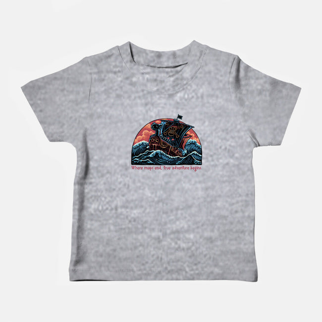 Where Maps End-Baby-Basic-Tee-glitchygorilla