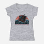 Where Maps End-Womens-V-Neck-Tee-glitchygorilla