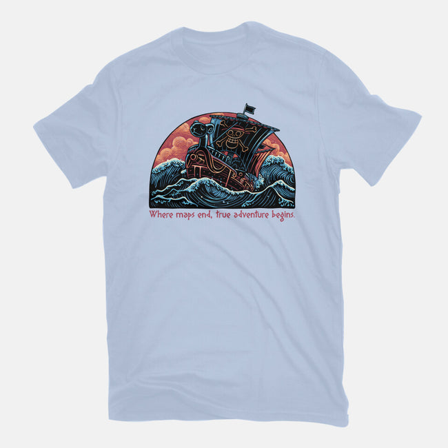 Where Maps End-Unisex-Basic-Tee-glitchygorilla
