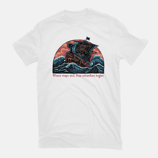 Where Maps End-Womens-Basic-Tee-glitchygorilla