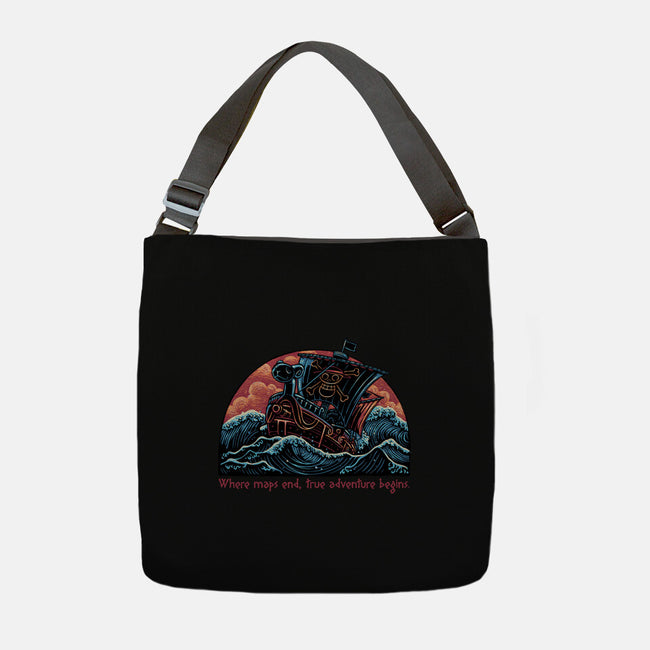 Where Maps End-None-Adjustable Tote-Bag-glitchygorilla