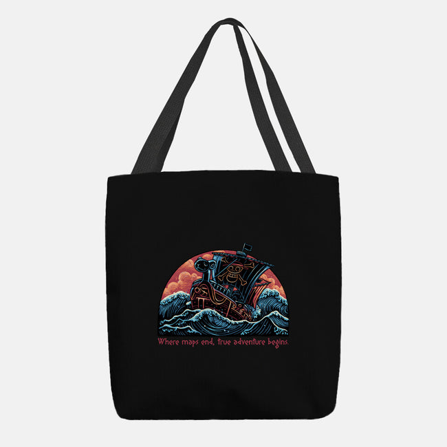 Where Maps End-None-Basic Tote-Bag-glitchygorilla