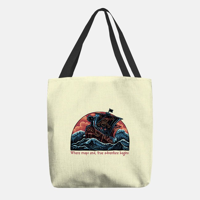 Where Maps End-None-Basic Tote-Bag-glitchygorilla