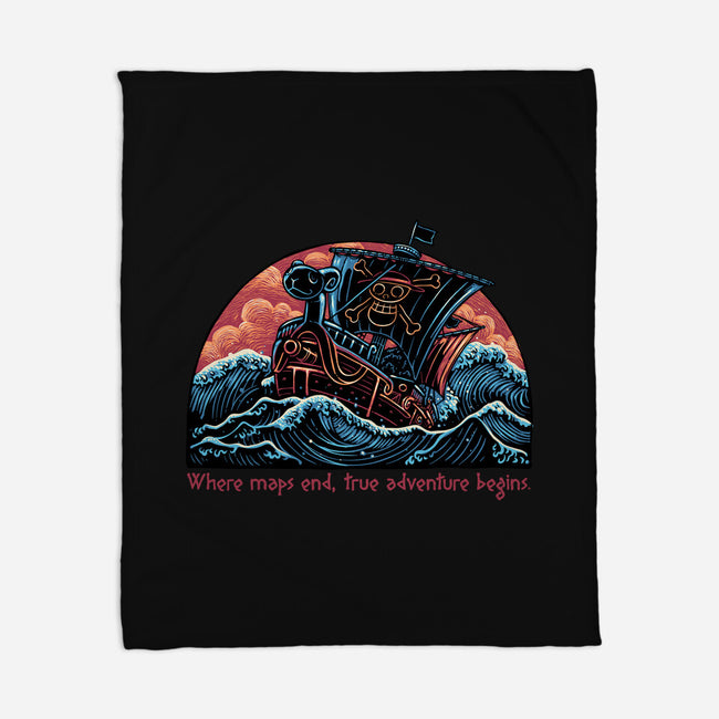 Where Maps End-None-Fleece-Blanket-glitchygorilla