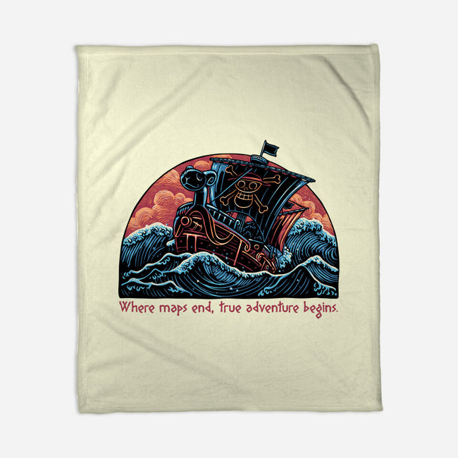 Where Maps End-None-Fleece-Blanket-glitchygorilla