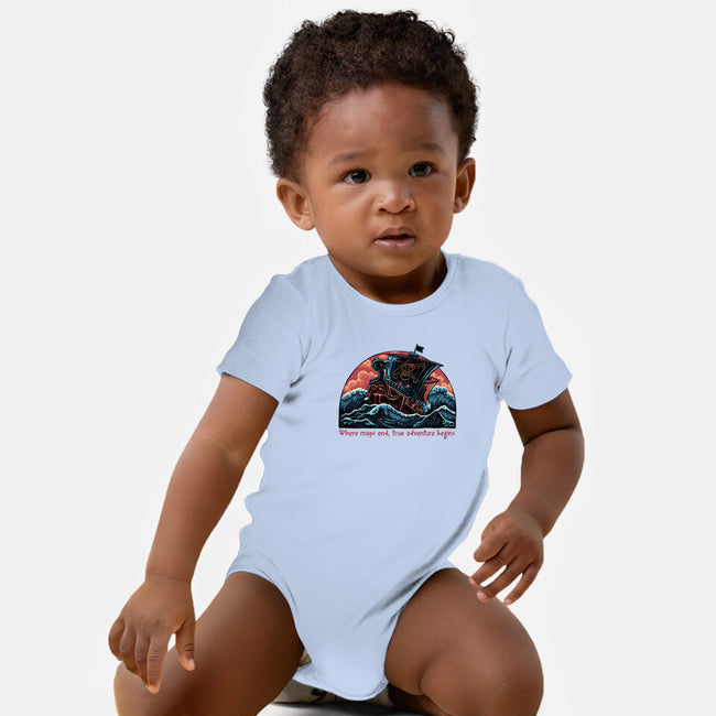 Where Maps End-Baby-Basic-Onesie-glitchygorilla