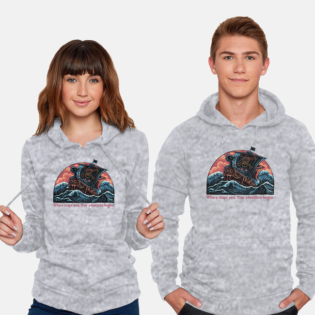 Where Maps End-Unisex-Pullover-Sweatshirt-glitchygorilla