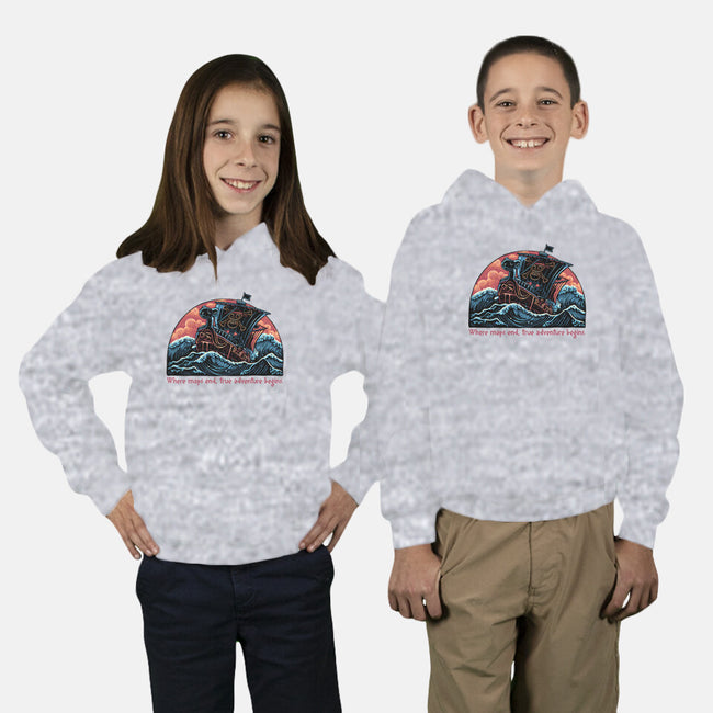 Where Maps End-Youth-Pullover-Sweatshirt-glitchygorilla