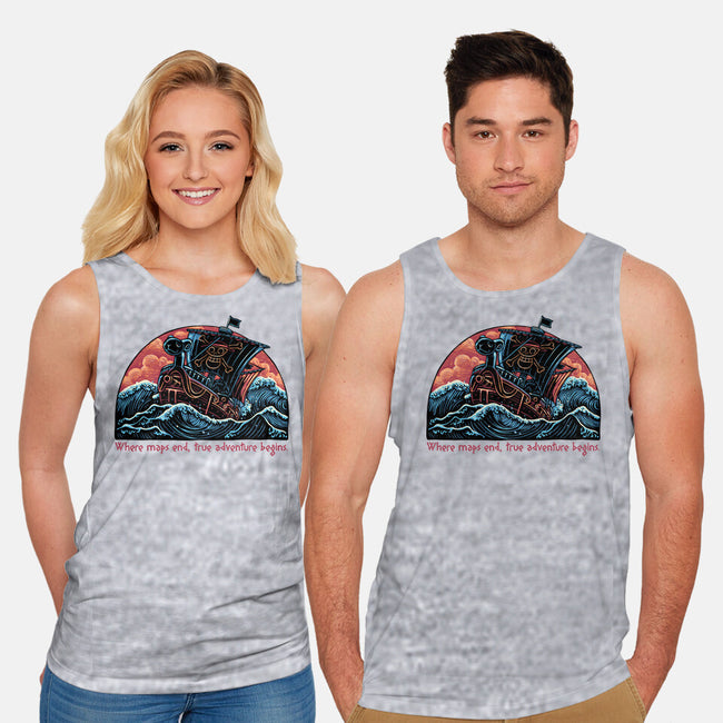 Where Maps End-Unisex-Basic-Tank-glitchygorilla
