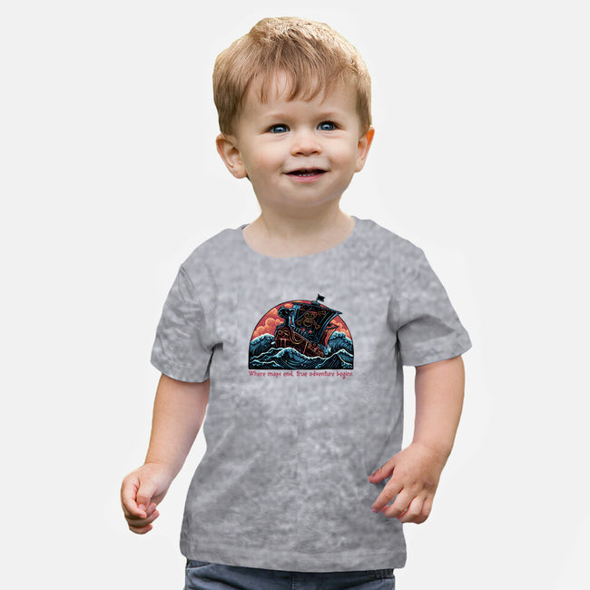 Where Maps End-Baby-Basic-Tee-glitchygorilla