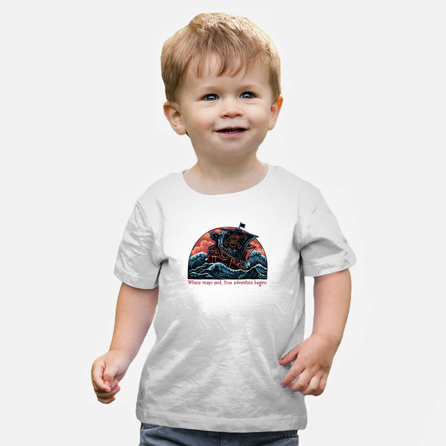 Where Maps End-Baby-Basic-Tee-glitchygorilla