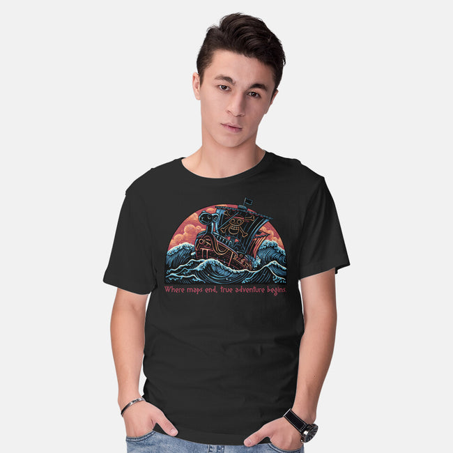 Where Maps End-Mens-Basic-Tee-glitchygorilla