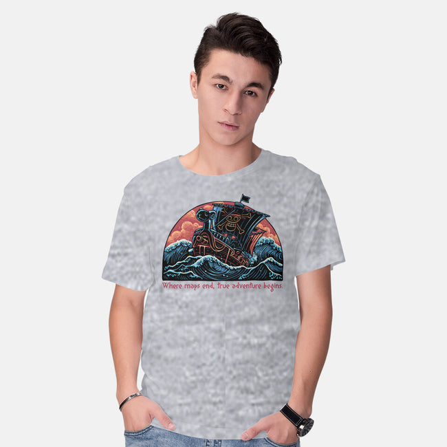 Where Maps End-Mens-Basic-Tee-glitchygorilla