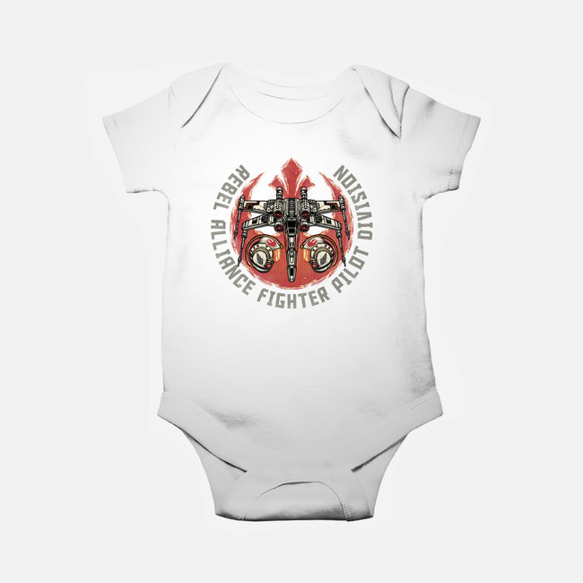 Fighter Pilot Division-Baby-Basic-Onesie-glitchygorilla