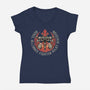 Fighter Pilot Division-Womens-V-Neck-Tee-glitchygorilla