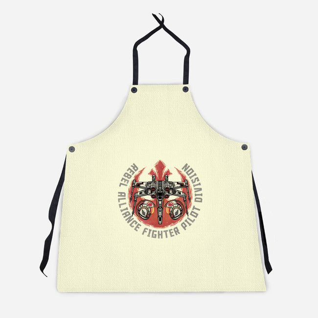 Fighter Pilot Division-Unisex-Kitchen-Apron-glitchygorilla