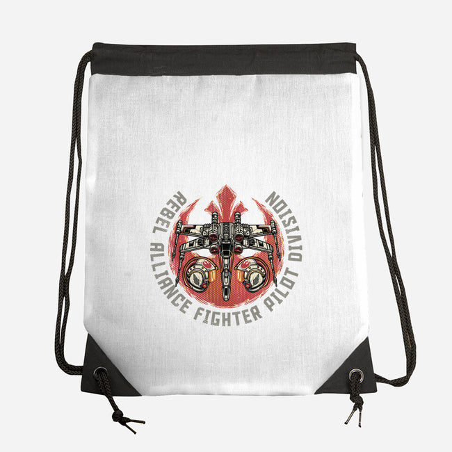 Fighter Pilot Division-None-Drawstring-Bag-glitchygorilla
