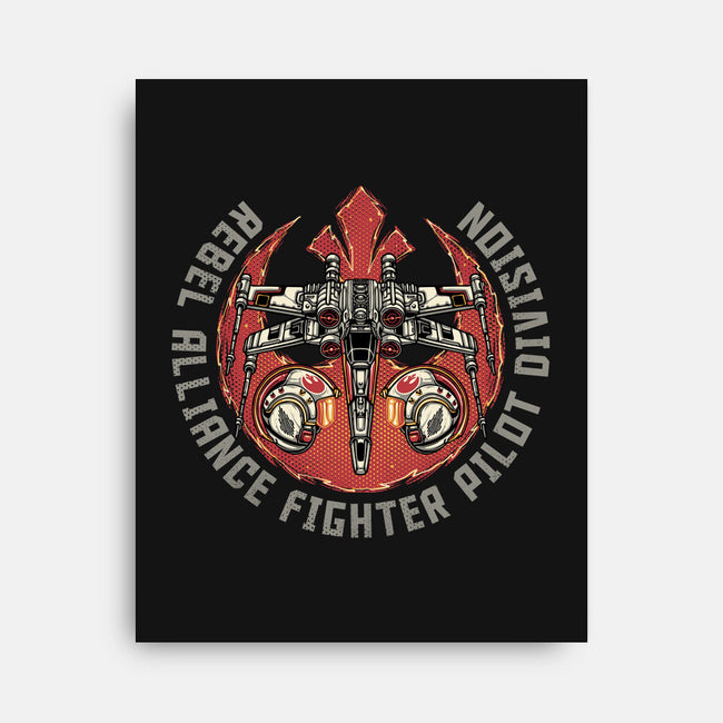 Fighter Pilot Division-None-Stretched-Canvas-glitchygorilla