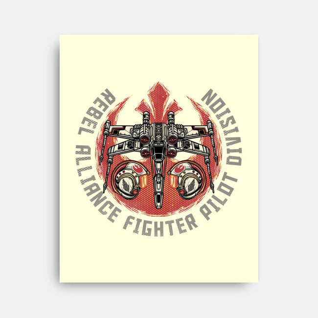 Fighter Pilot Division-None-Stretched-Canvas-glitchygorilla