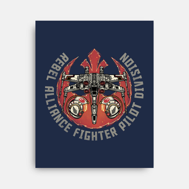 Fighter Pilot Division-None-Stretched-Canvas-glitchygorilla
