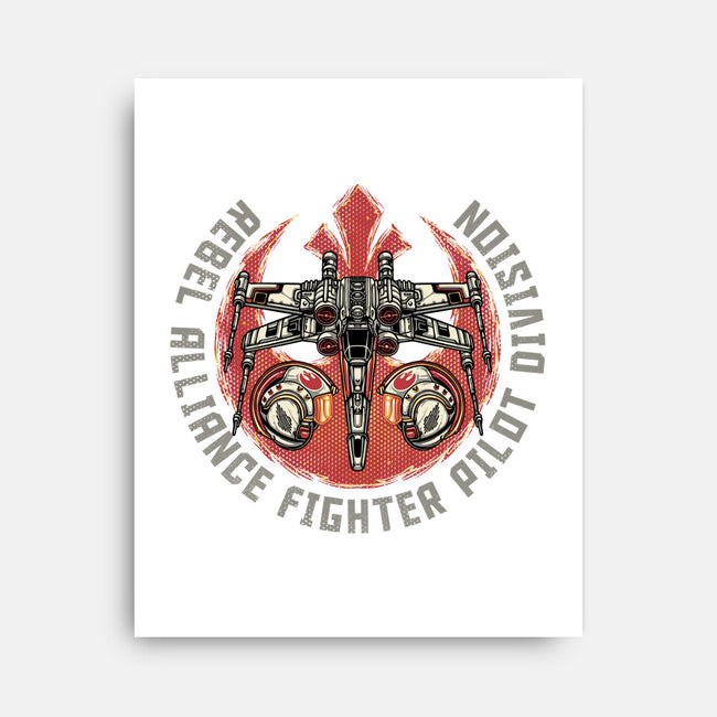 Fighter Pilot Division-None-Stretched-Canvas-glitchygorilla