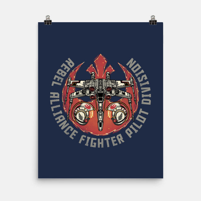 Fighter Pilot Division-None-Matte-Poster-glitchygorilla