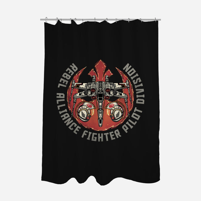 Fighter Pilot Division-None-Polyester-Shower Curtain-glitchygorilla