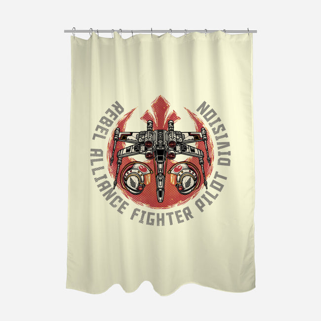 Fighter Pilot Division-None-Polyester-Shower Curtain-glitchygorilla