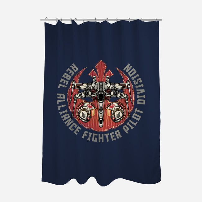 Fighter Pilot Division-None-Polyester-Shower Curtain-glitchygorilla