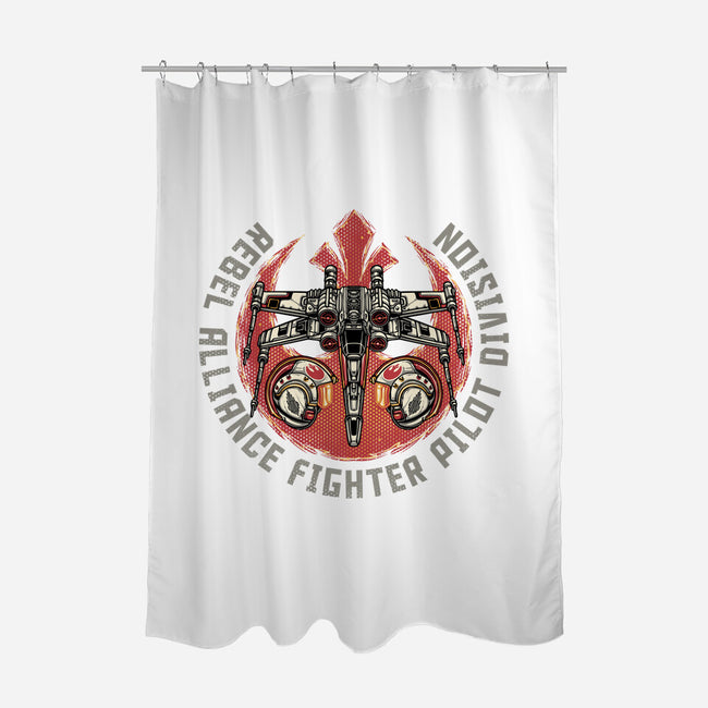 Fighter Pilot Division-None-Polyester-Shower Curtain-glitchygorilla