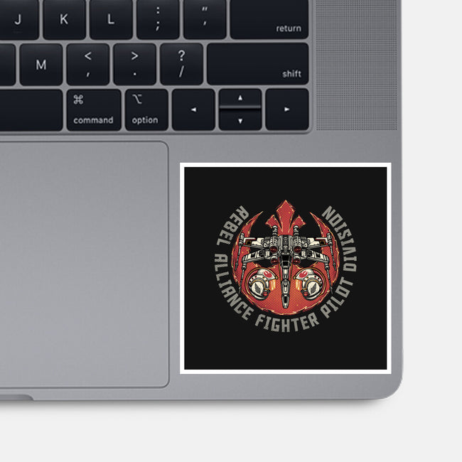 Fighter Pilot Division-None-Glossy-Sticker-glitchygorilla