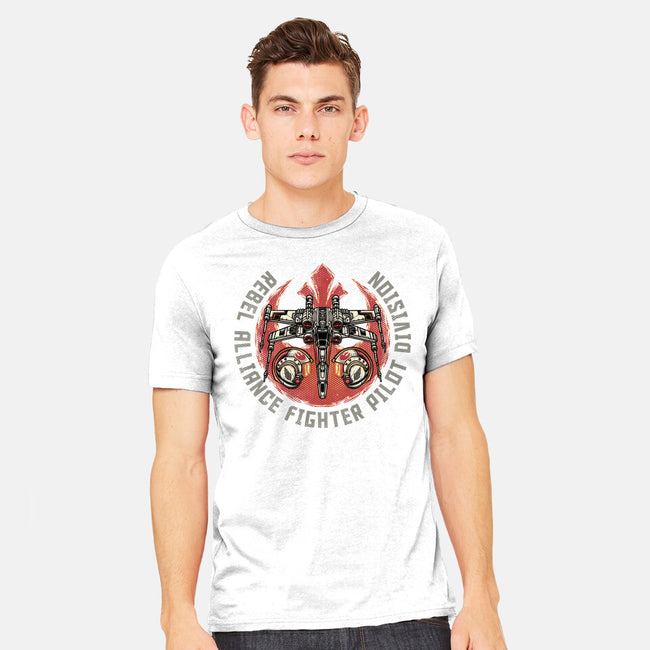 Fighter Pilot Division-Mens-Heavyweight-Tee-glitchygorilla