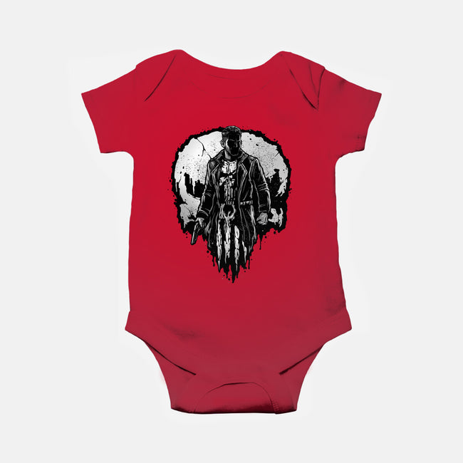 He Who Punishes-Baby-Basic-Onesie-glitchygorilla
