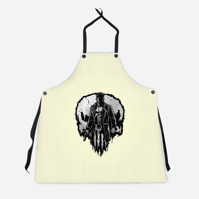 He Who Punishes-Unisex-Kitchen-Apron-glitchygorilla