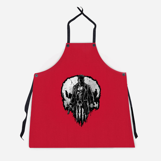He Who Punishes-Unisex-Kitchen-Apron-glitchygorilla