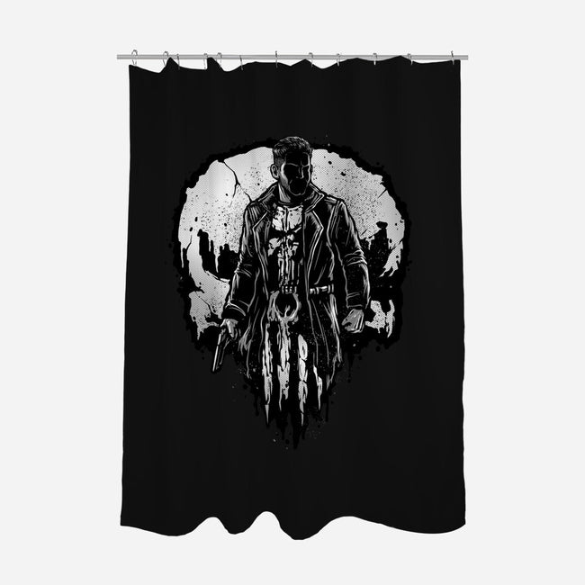 He Who Punishes-None-Polyester-Shower Curtain-glitchygorilla