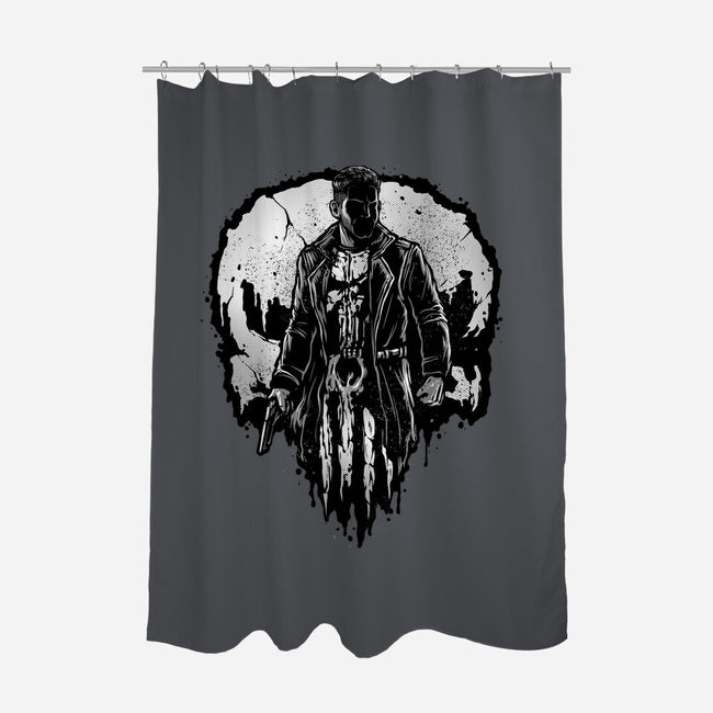 He Who Punishes-None-Polyester-Shower Curtain-glitchygorilla