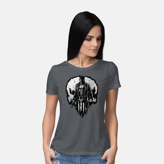 He Who Punishes-Womens-Basic-Tee-glitchygorilla