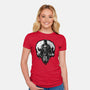 He Who Punishes-Womens-Fitted-Tee-glitchygorilla