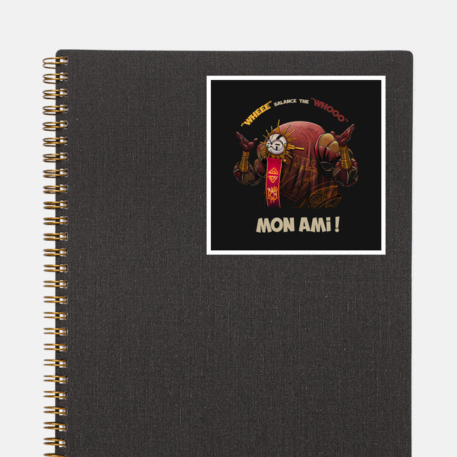 Balance The Whooo-None-Glossy-Sticker-meca artwork