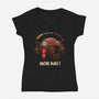 Balance The Whooo-Womens-V-Neck-Tee-meca artwork