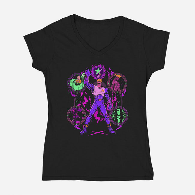 Fight Club-Womens-V-Neck-Tee-Diego Gurgell