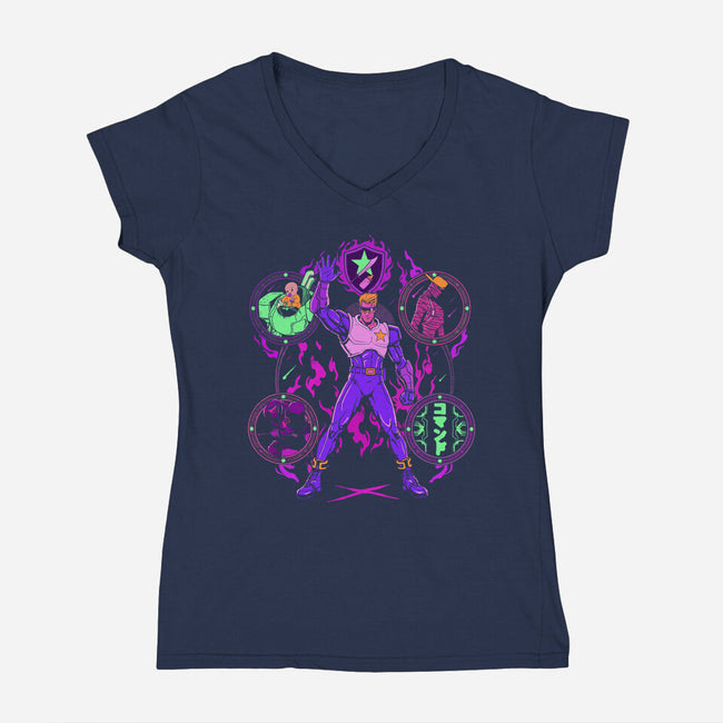 Fight Club-Womens-V-Neck-Tee-Diego Gurgell