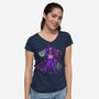 Fight Club-Womens-V-Neck-Tee-Diego Gurgell