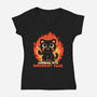 Brimming With Imminent Rage-Womens-V-Neck-Tee-TechraNova