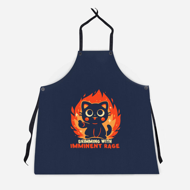 Brimming With Imminent Rage-Unisex-Kitchen-Apron-TechraNova