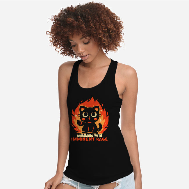 Brimming With Imminent Rage-Womens-Racerback-Tank-TechraNova