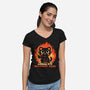 Brimming With Imminent Rage-Womens-V-Neck-Tee-TechraNova