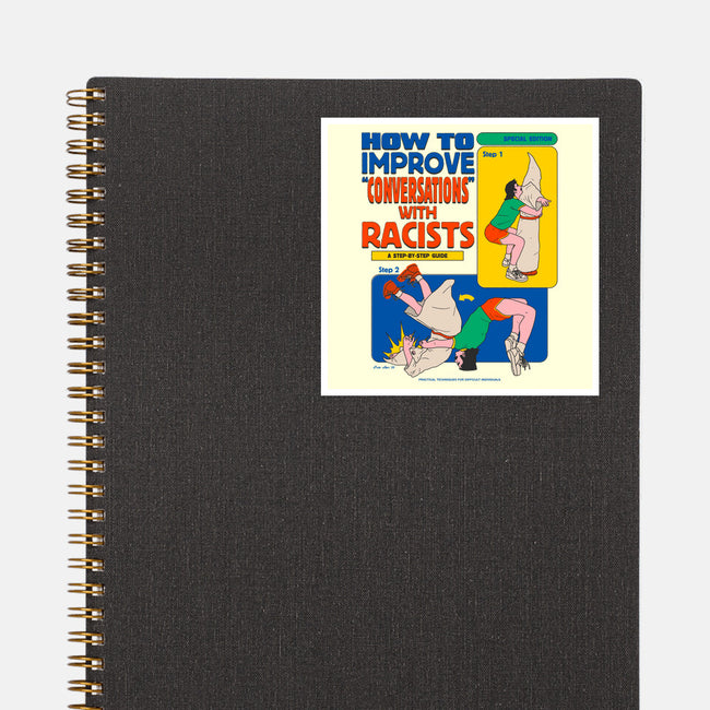 How To Improve Conversations-None-Glossy-Sticker-Hafaell