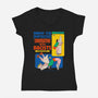 How To Improve Conversations-Womens-V-Neck-Tee-Hafaell